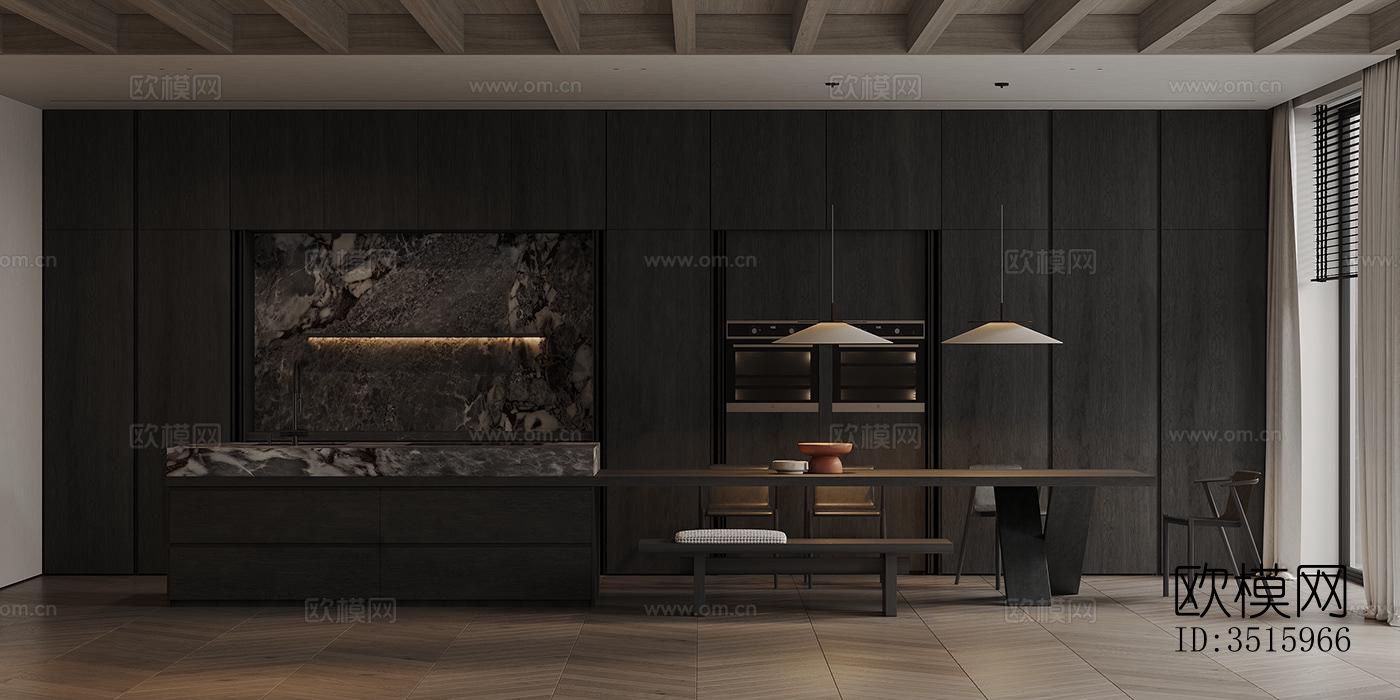 现代平层效果图下载（渲染图5）