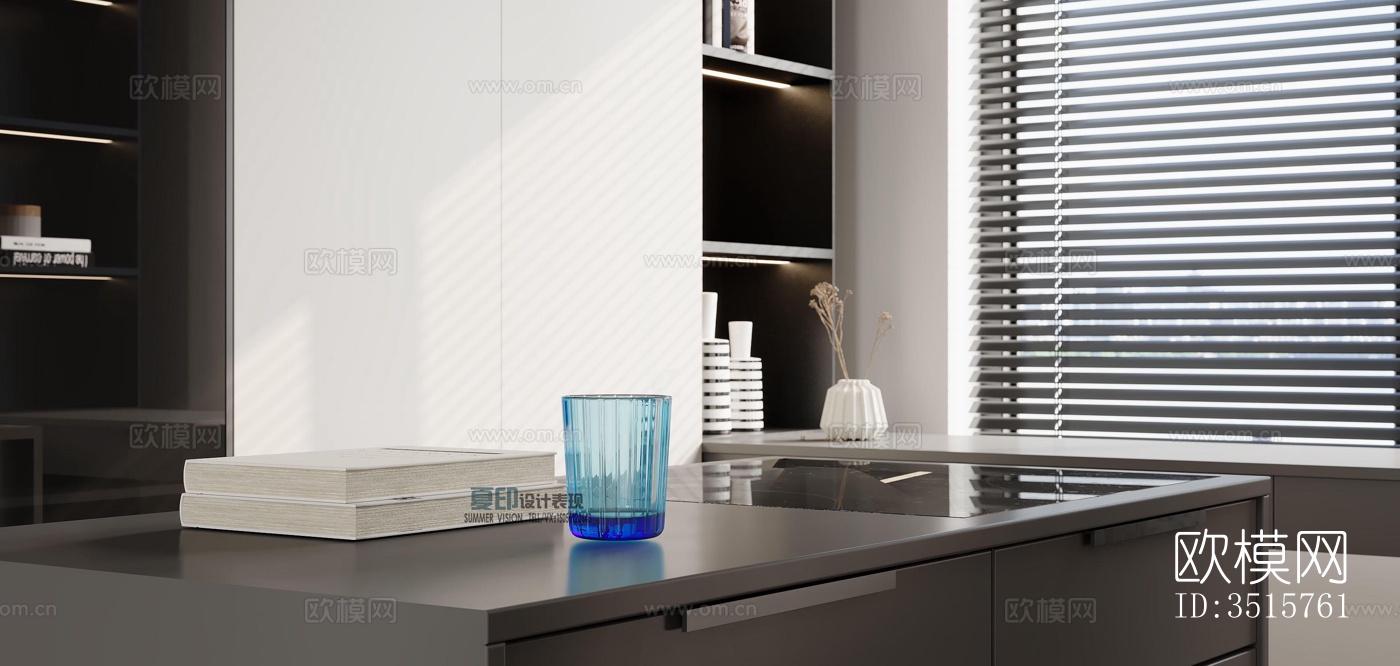 现代平层效果图下载（渲染图12）