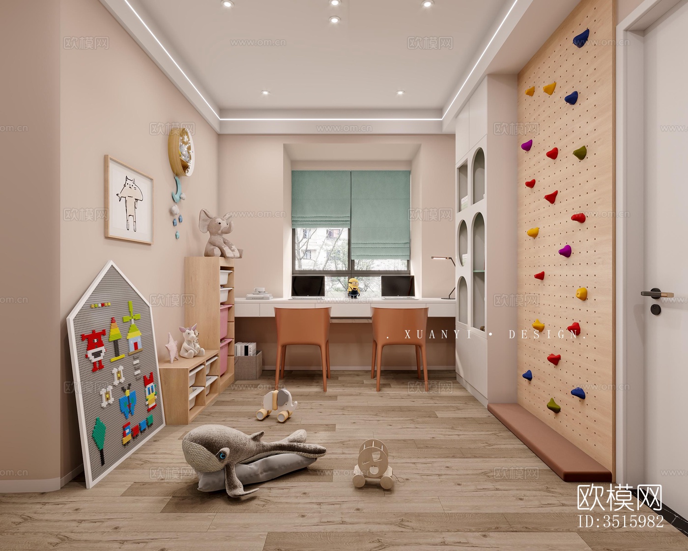 现代平层效果图下载（渲染图6）