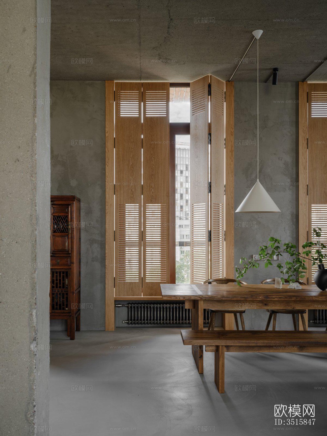 现代平层效果图下载（渲染图6）