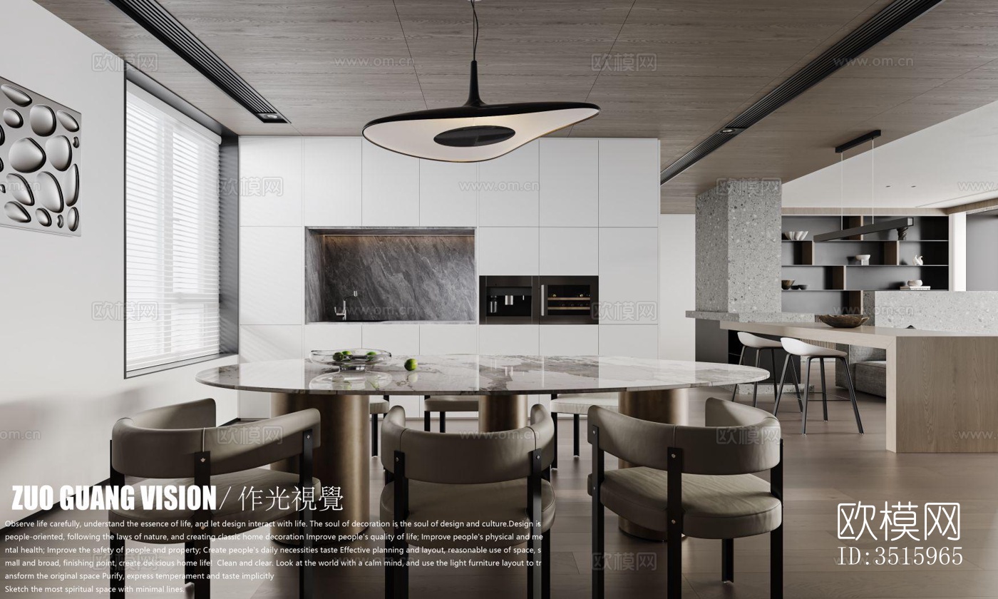 现代平层效果图下载（渲染图16）