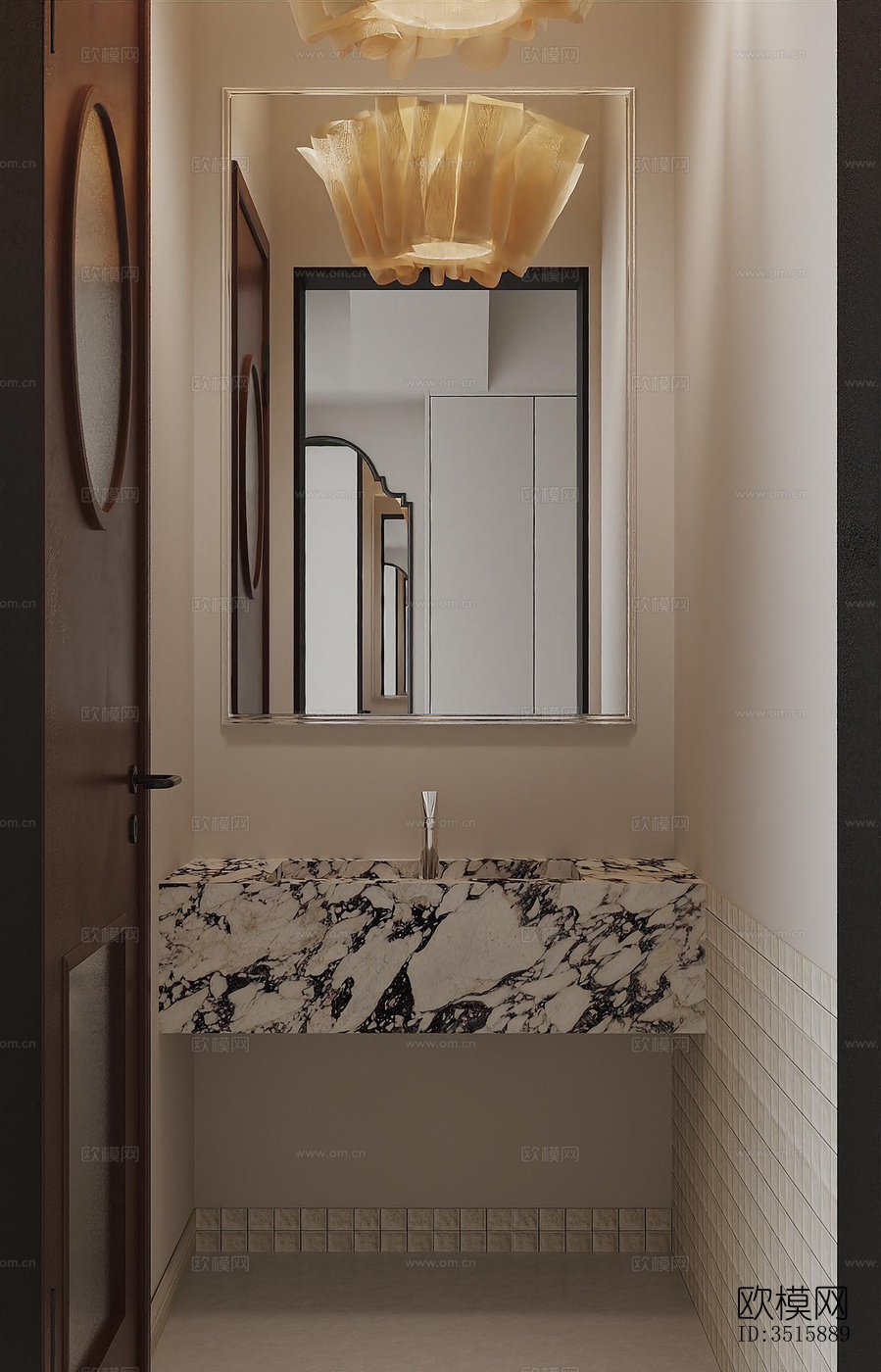 现代平层效果图下载（渲染图7）