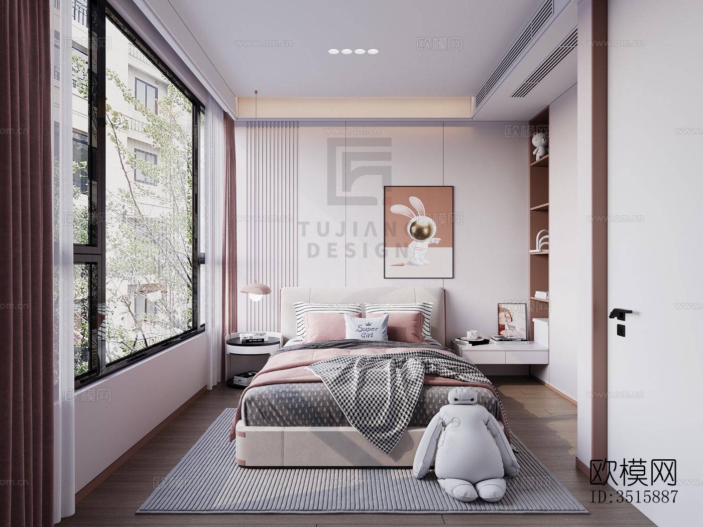 现代平层效果图下载（渲染图5）