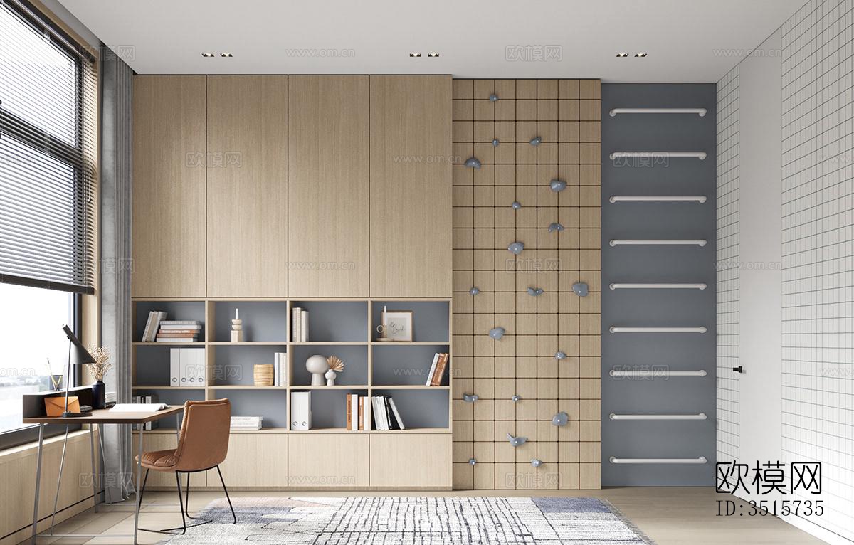 现代平层效果图下载（渲染图8）