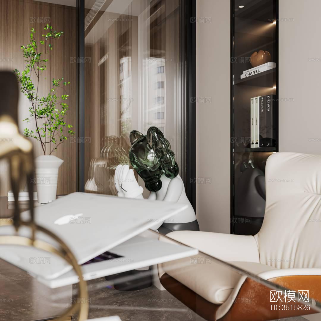 现代平层效果图下载（渲染图2）