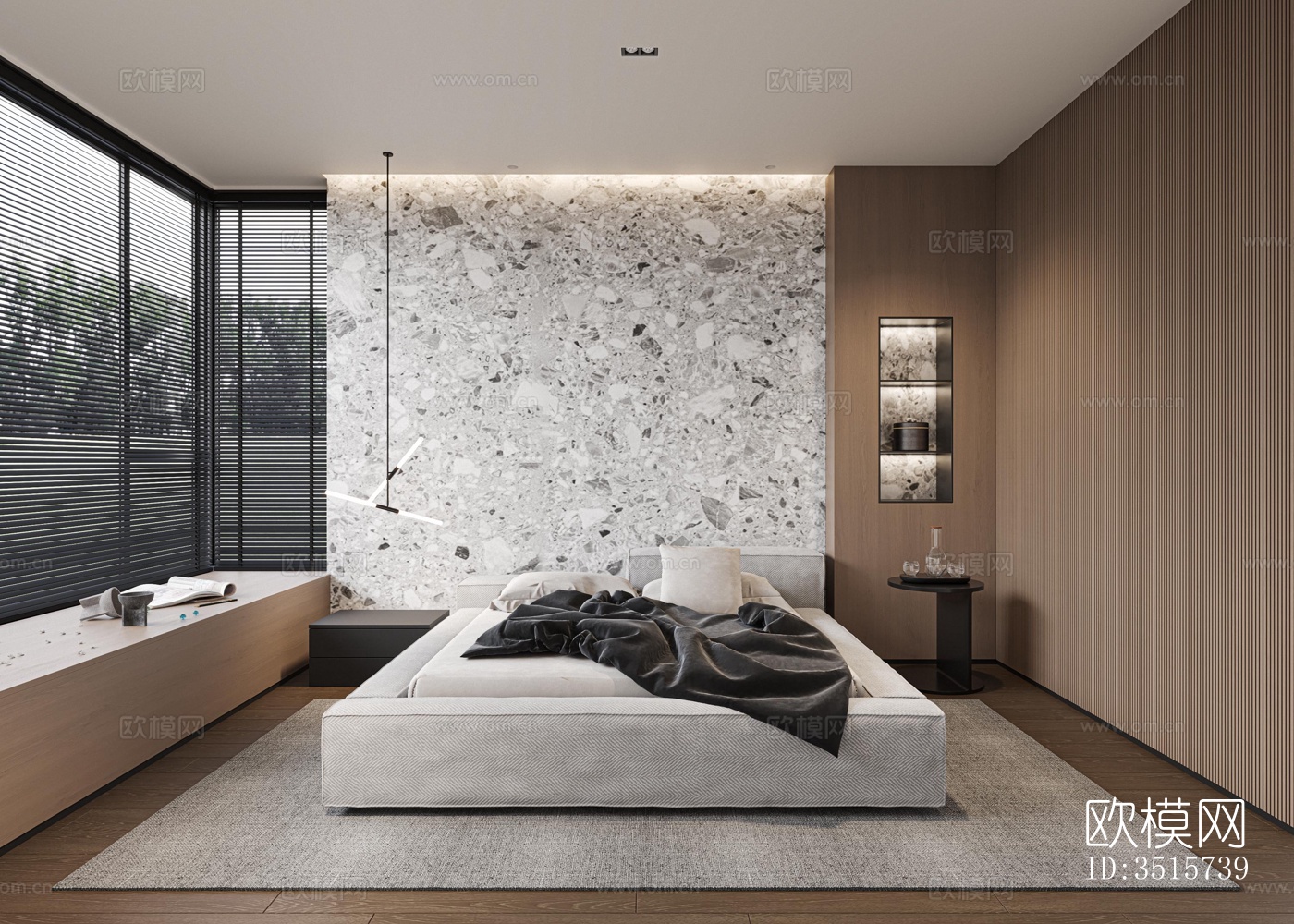 现代平层效果图下载（渲染图5）