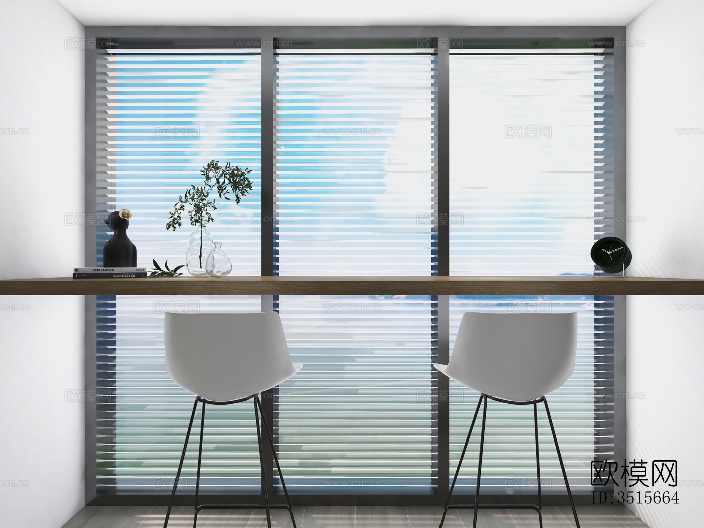 现代卧室效果图下载（渲染图4）