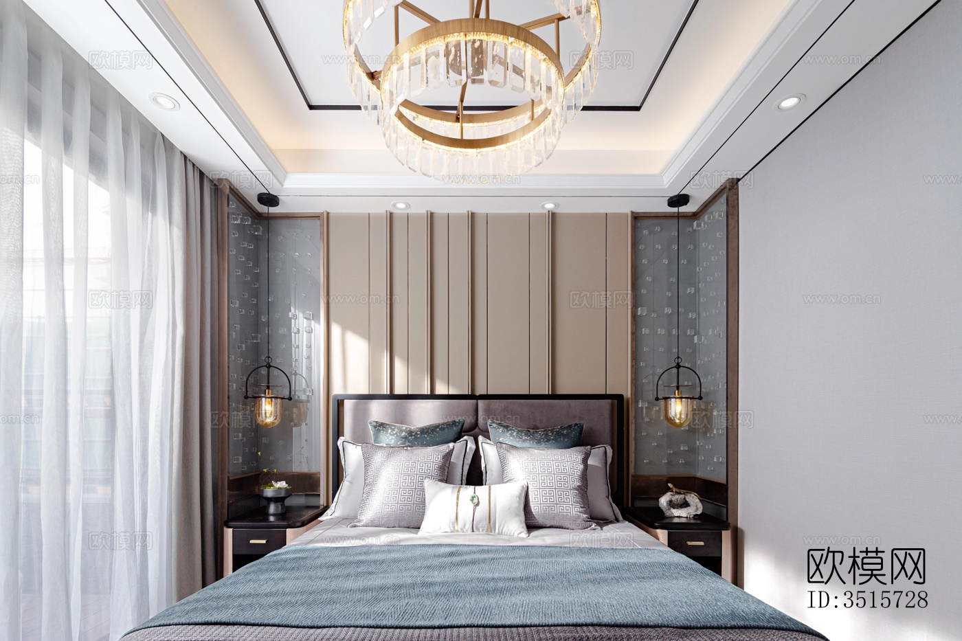 现代平层效果图下载（渲染图7）