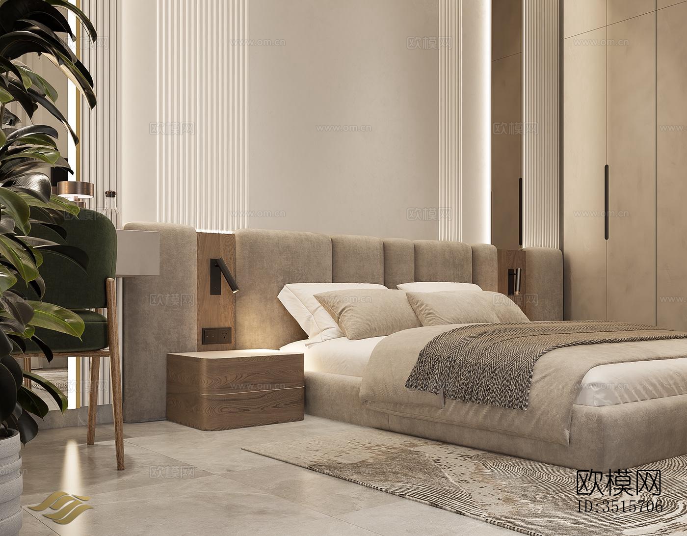 现代平层效果图下载（渲染图3）