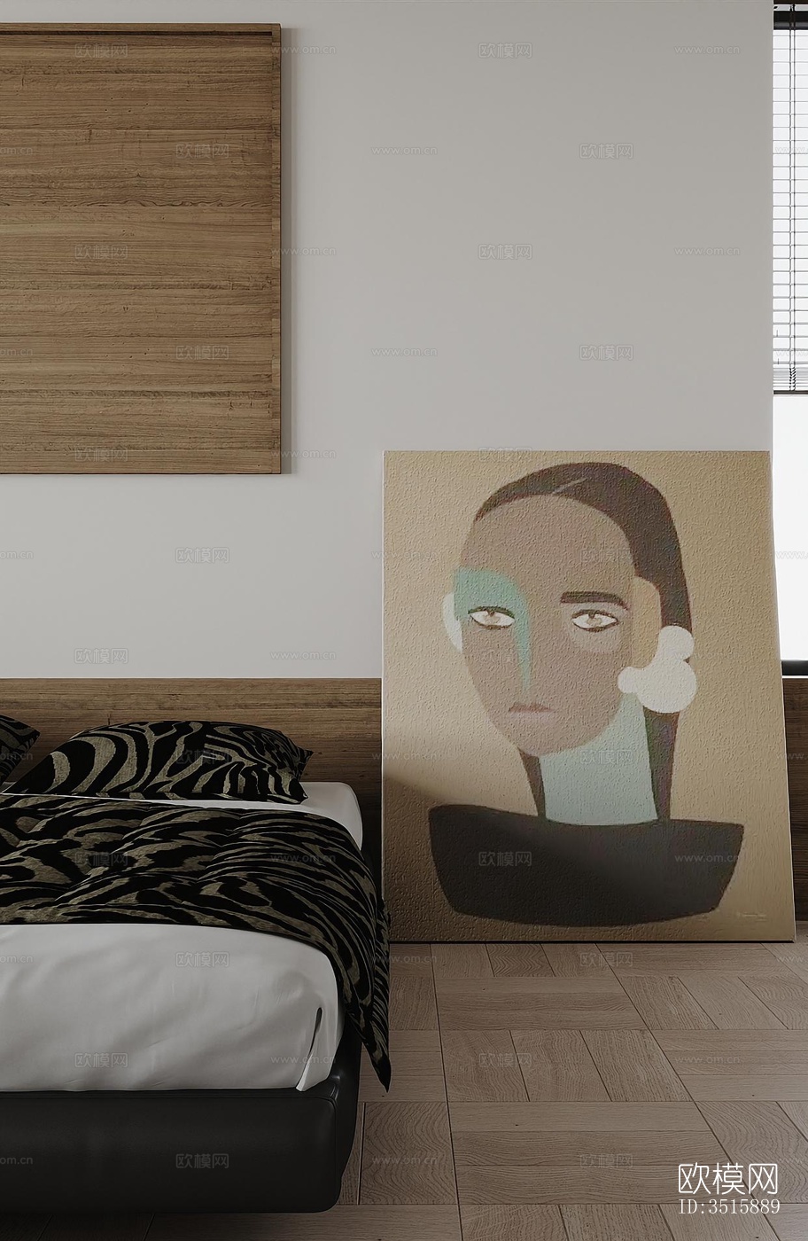 现代平层效果图下载（渲染图9）