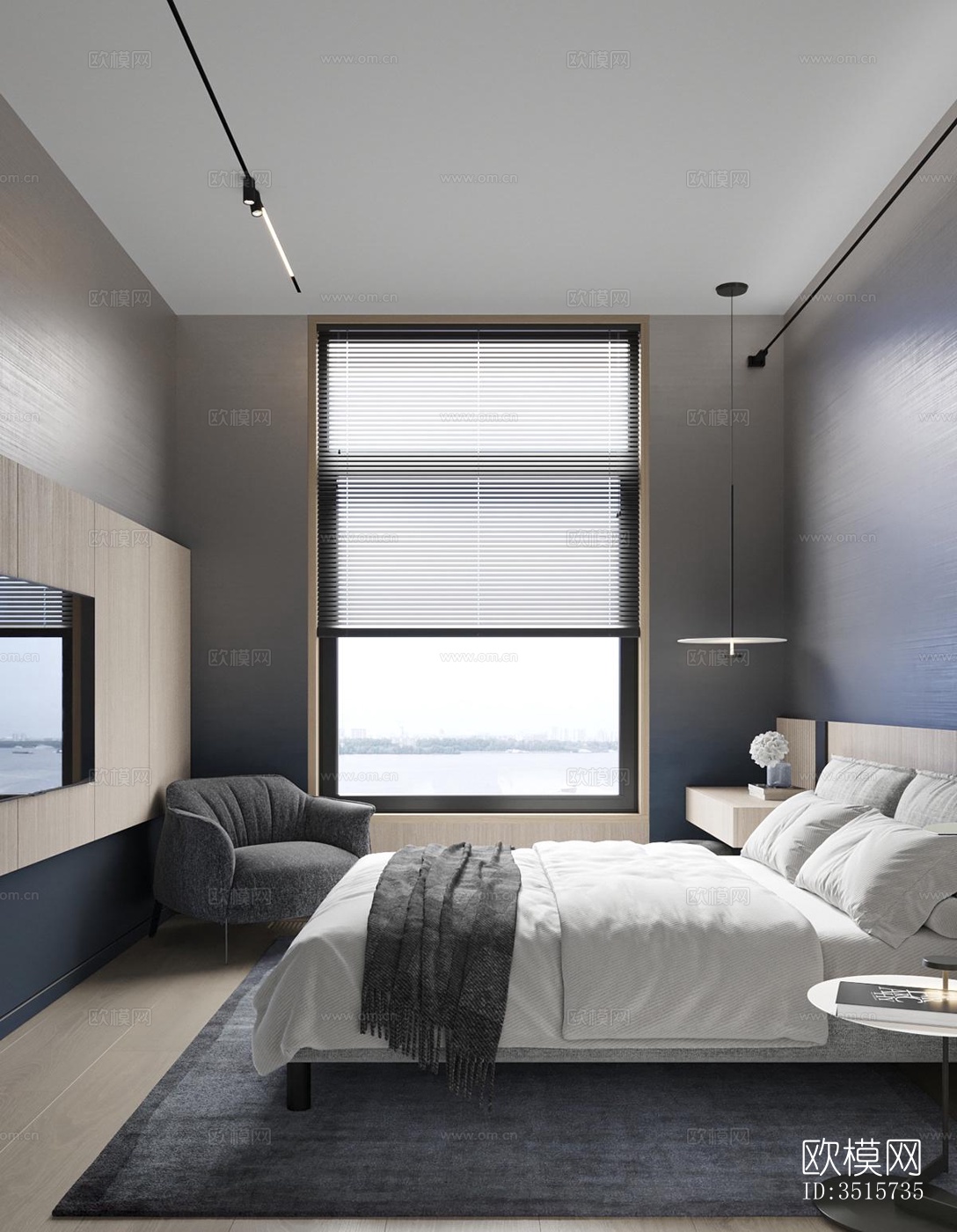 现代平层效果图下载（渲染图13）