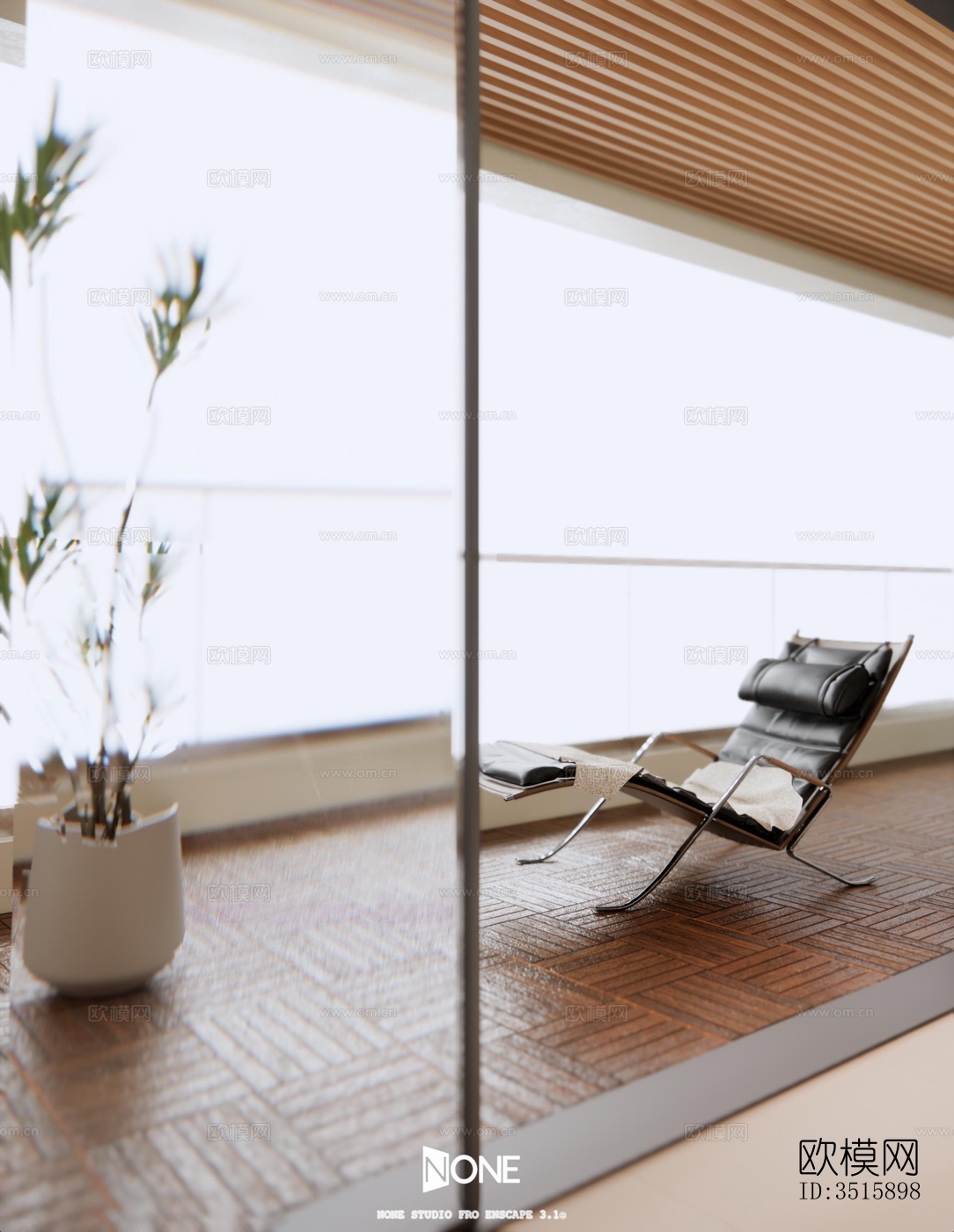 现代平层效果图下载（渲染图2）