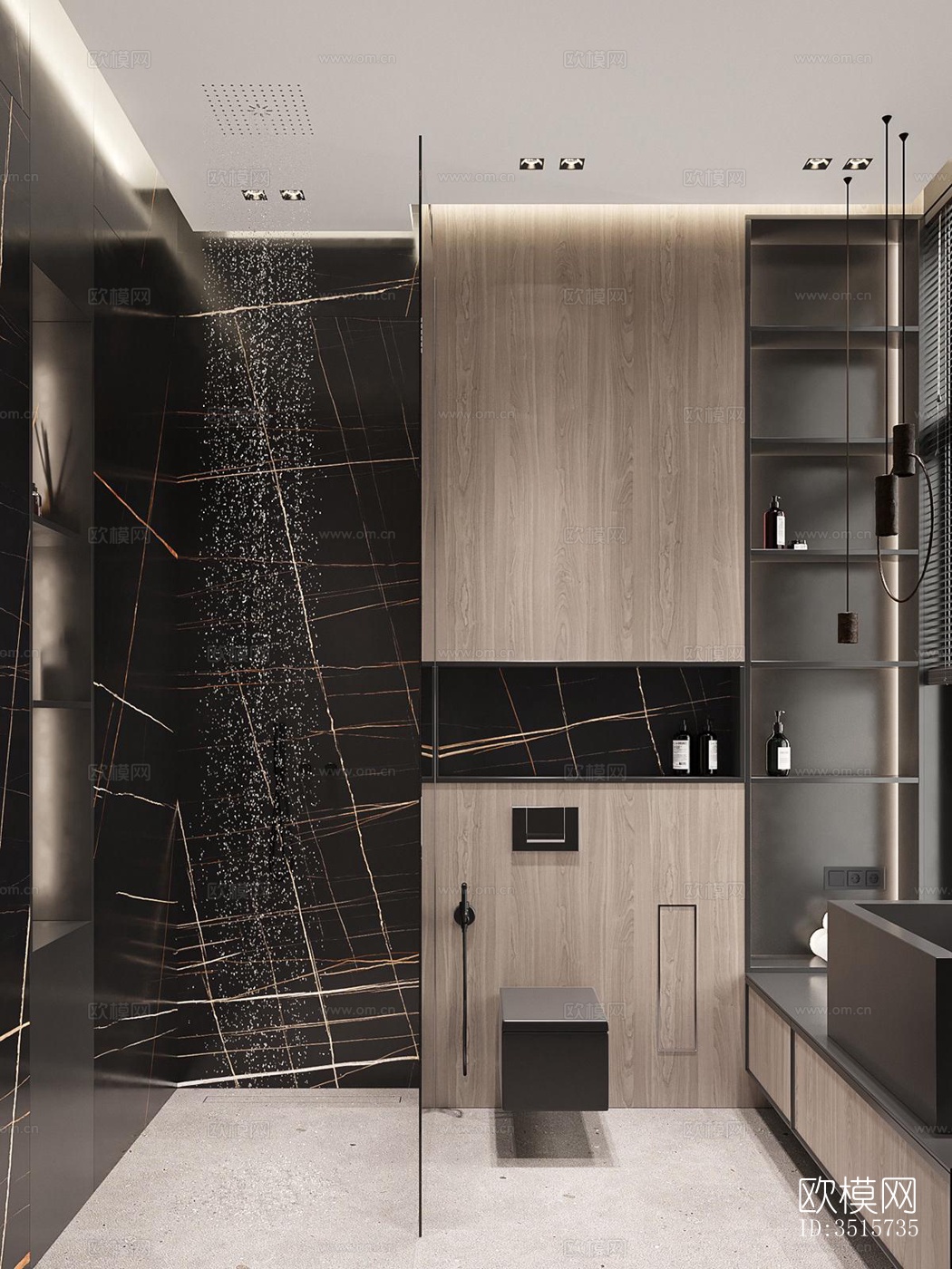 现代平层效果图下载（渲染图19）