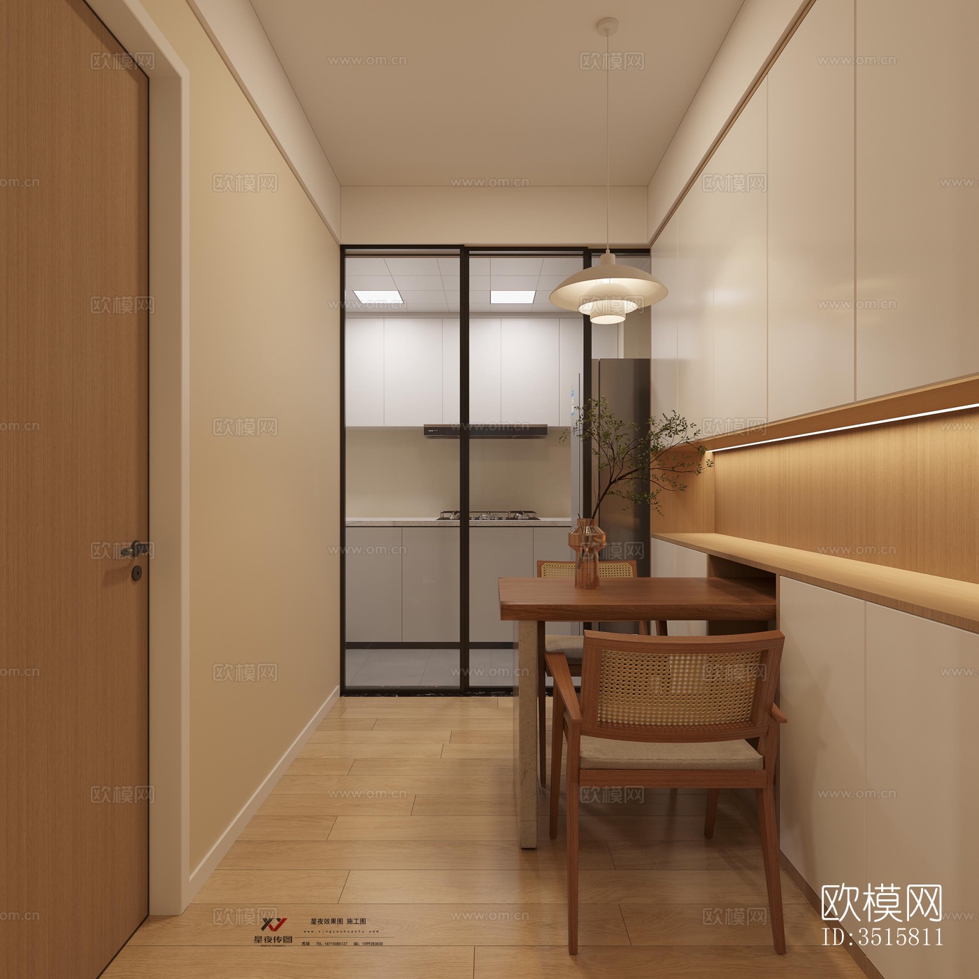 现代平层效果图下载（渲染图2）