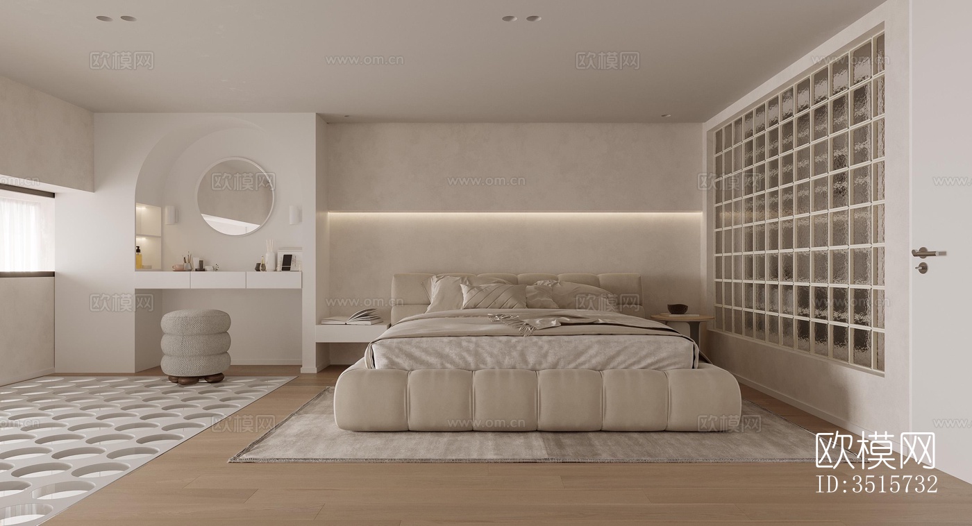 现代平层效果图下载（渲染图5）