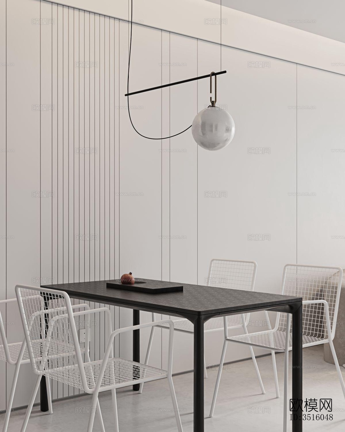 现代平层效果图下载（渲染图17）