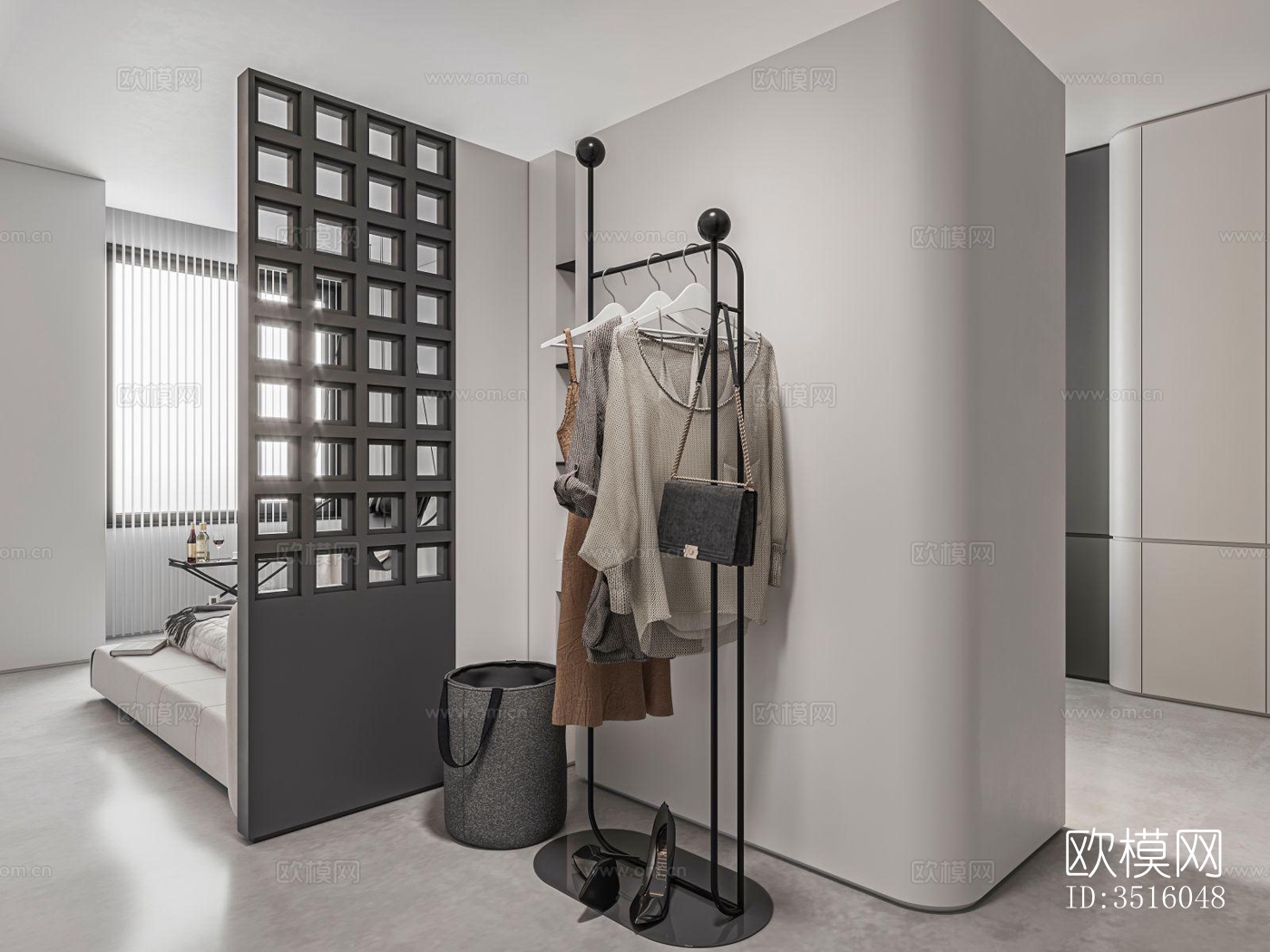 现代平层效果图下载（渲染图2）