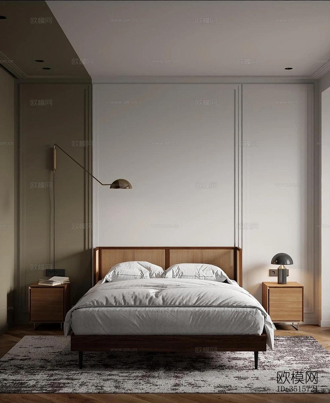 现代平层效果图下载（渲染图20）