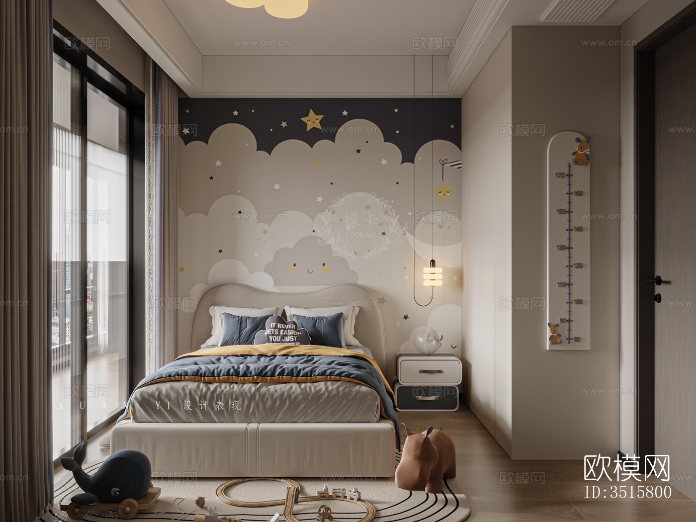 现代平层效果图下载（渲染图5）