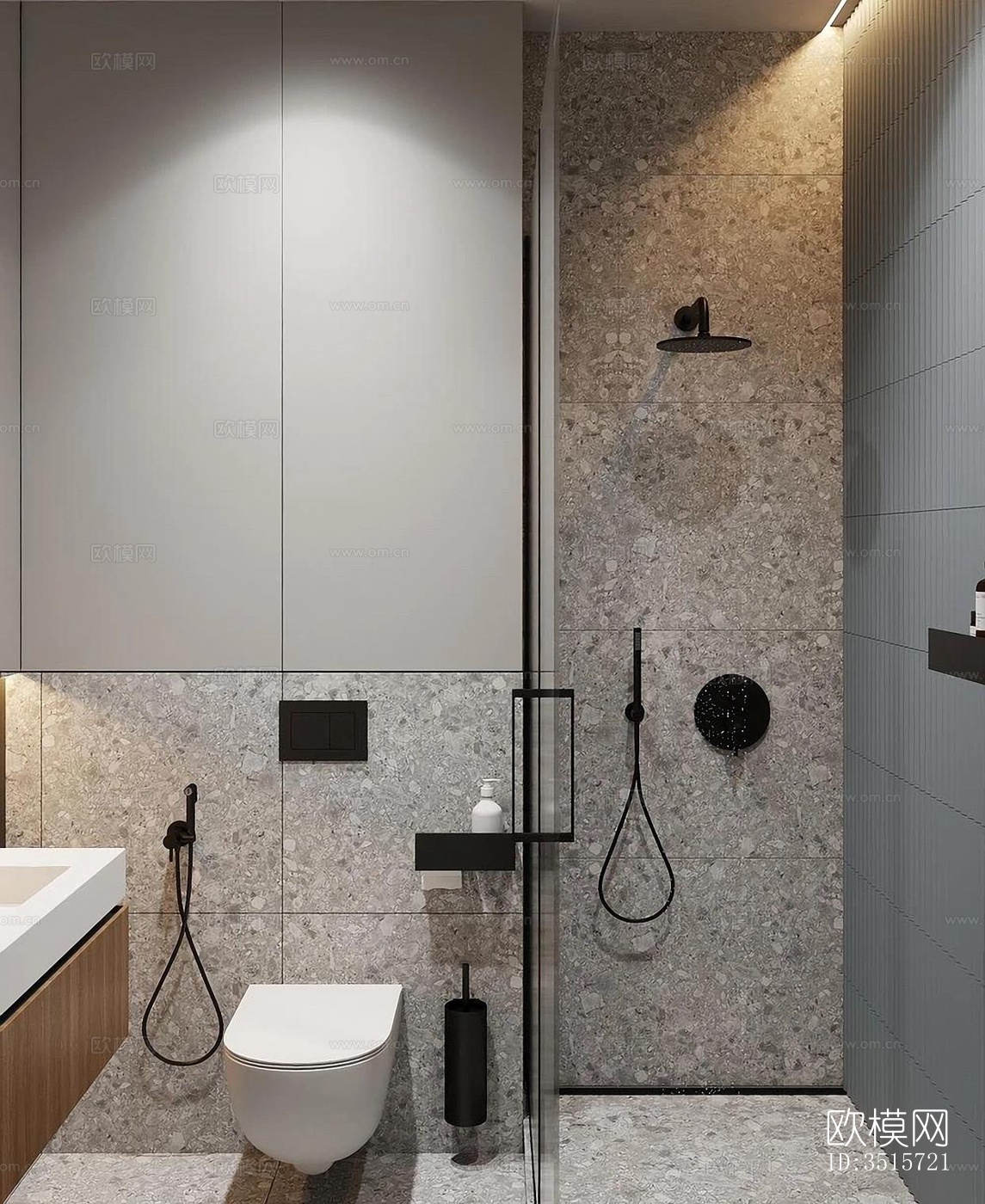 现代平层效果图下载（渲染图6）