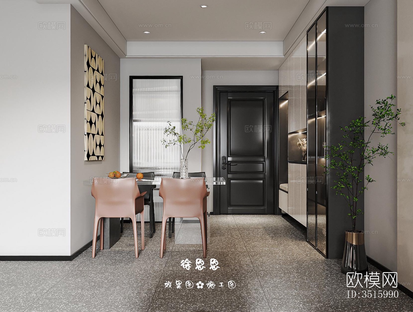 现代平层效果图下载（渲染图3）