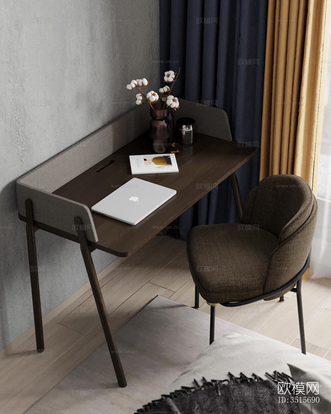 现代平层效果图下载（渲染图5）