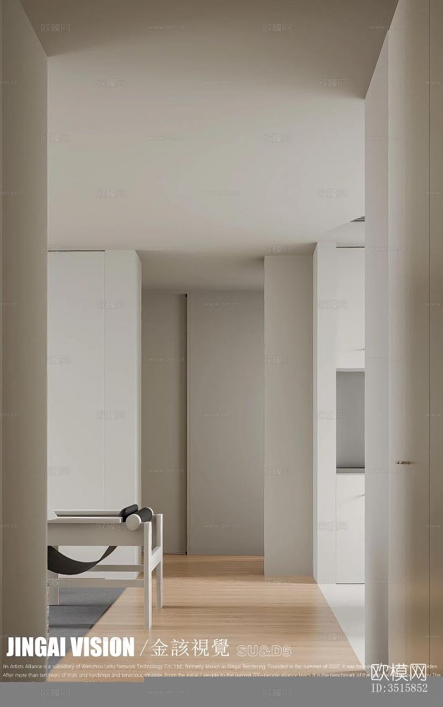 现代平层效果图下载（渲染图2）