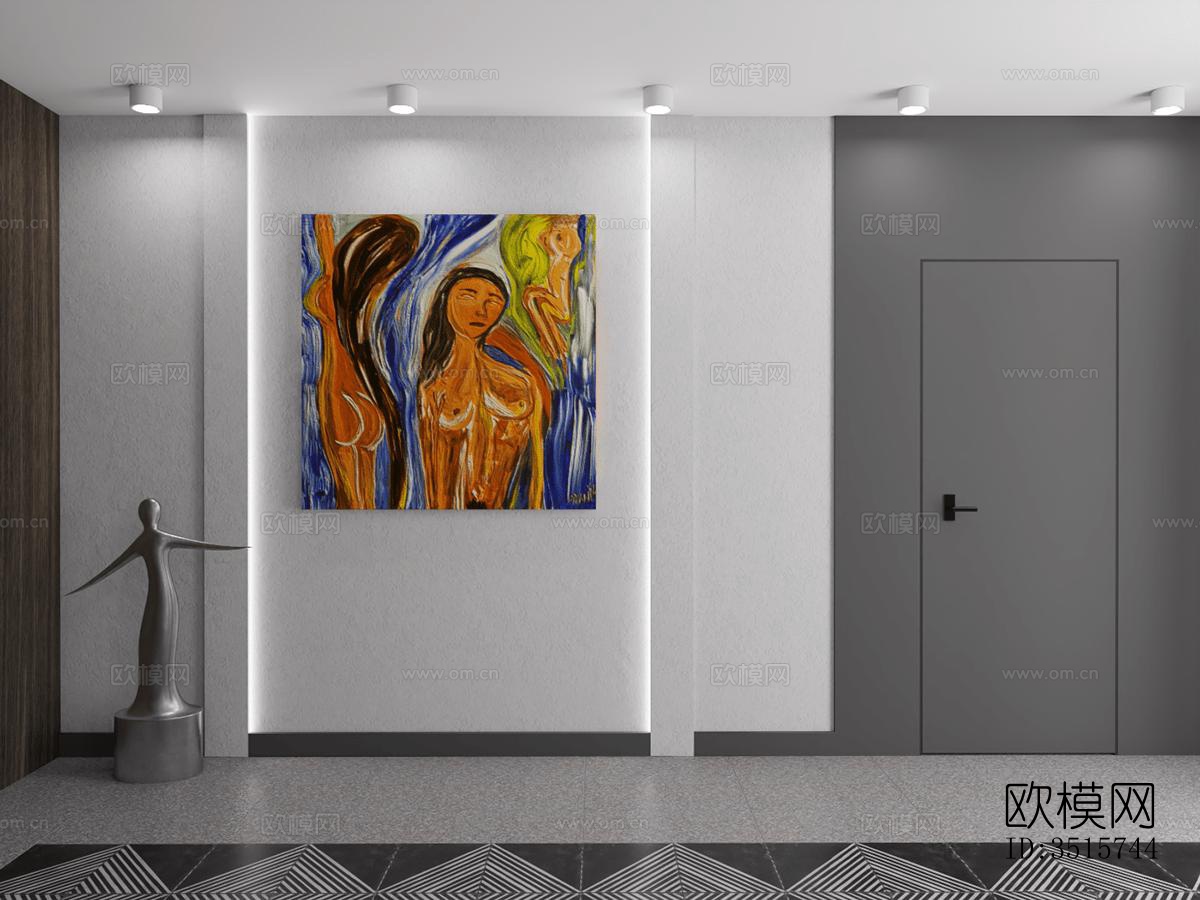 现代平层效果图下载（渲染图6）