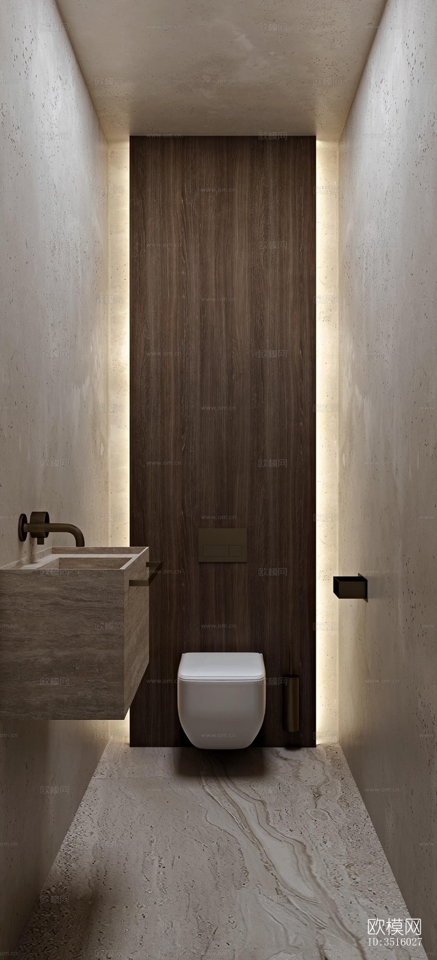 现代平层效果图下载（渲染图3）