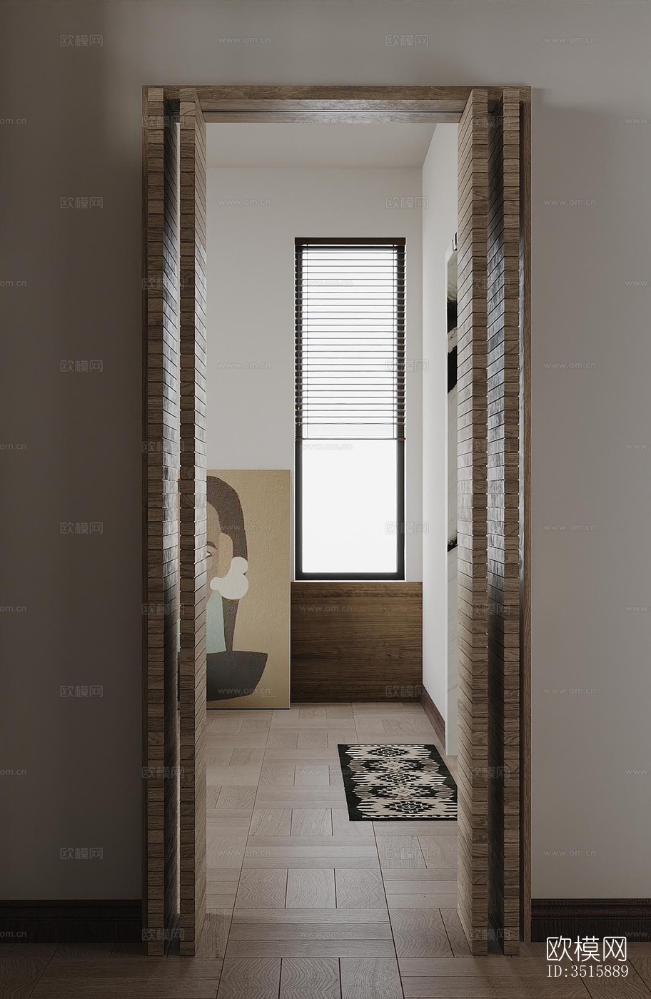 现代平层效果图下载（渲染图8）