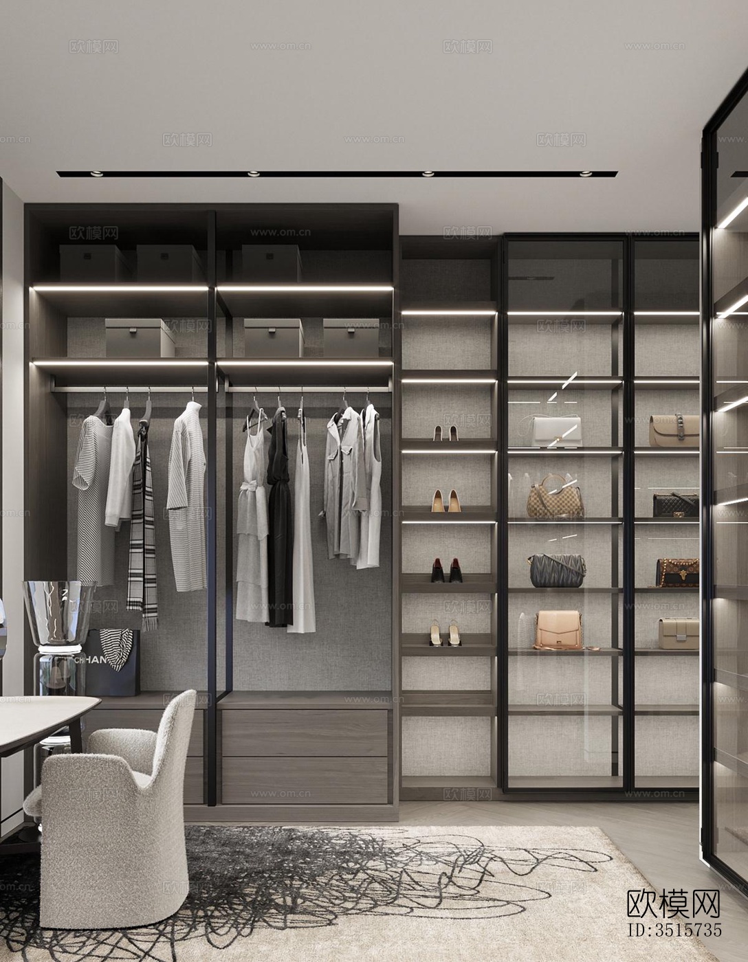 现代平层效果图下载（渲染图10）