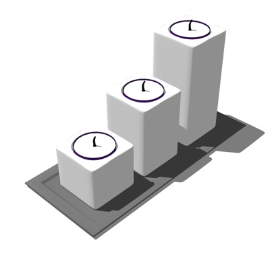 现代烛台灯免费su模型