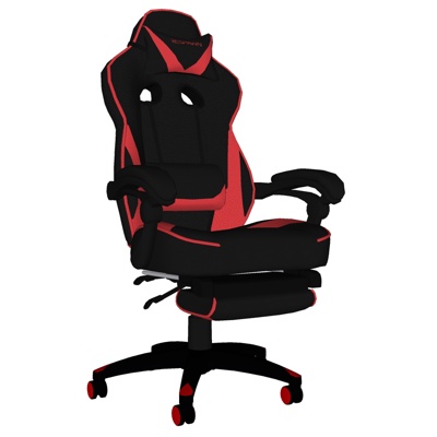  现代皮革电竞椅su模型 