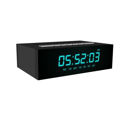  现代数字闹钟su模型 