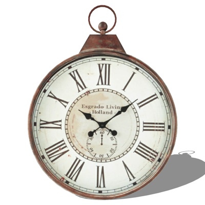  工业风时钟su模型 