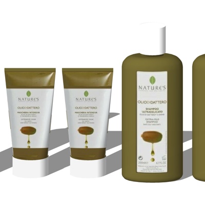  现代洗发水沐浴露su模型 