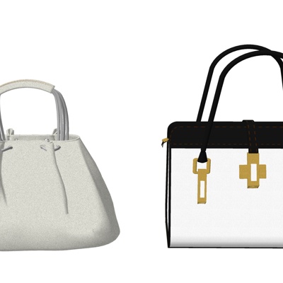  现代手提包su模型 