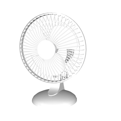  现代电风扇su模型 