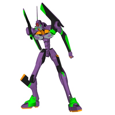  现代高达机器人玩具su模型 