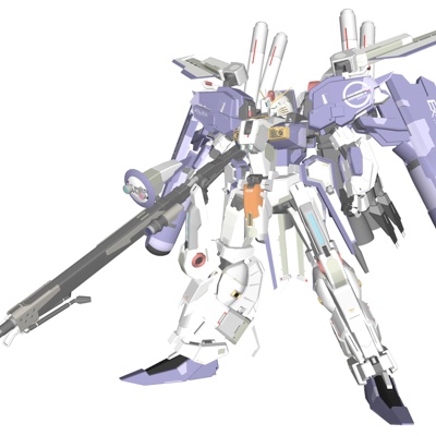  现代高达机器人玩具su模型 