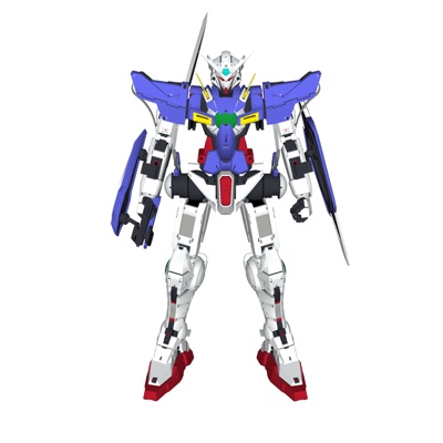  现代高达机器人玩具su模型 