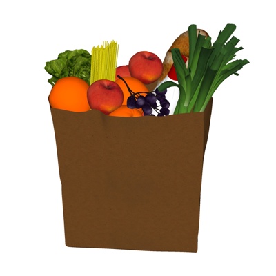  现代苹果蔬菜食品su模型 