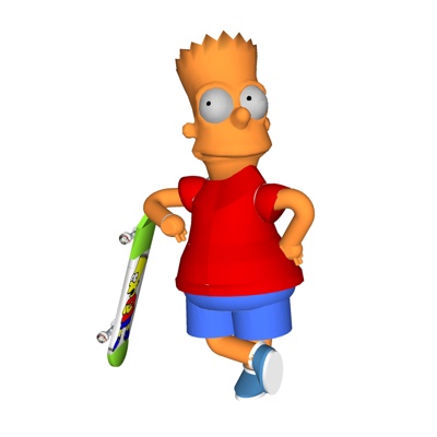  现代卡通玩偶su模型 