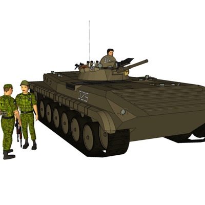  现代坦克su模型 