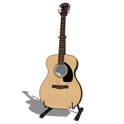  现代吉他su模型 