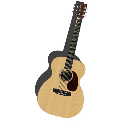  现代吉他su模型 