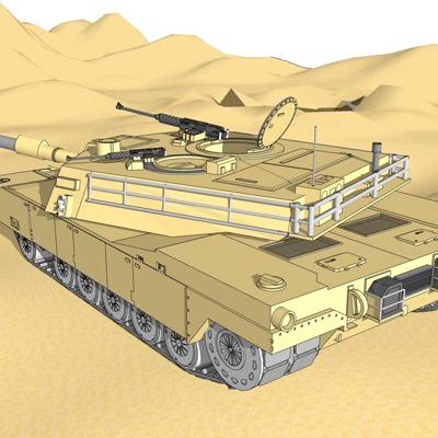  现代坦克su模型 