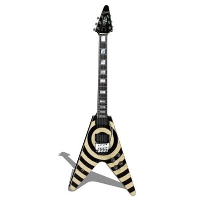  现代电子吉他su模型 