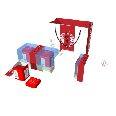  现代礼物礼盒su模型 