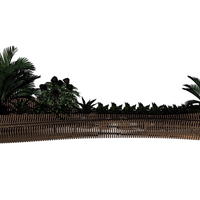  现代花坛座椅su模型 